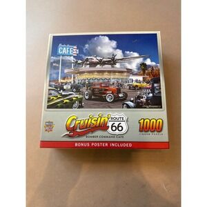 MasterPieces Cruisin’ Route Bomber Command Cafe 66 1000 piece jigsaw puzzle